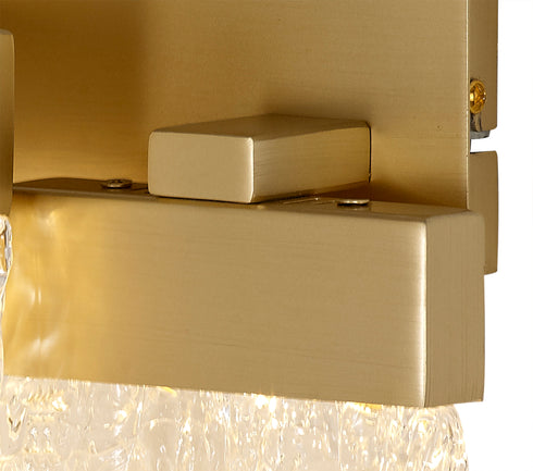Bremen Switched Wall Lamp 2 Light Painted Brushed Gold
