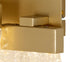 Bremen Switched Wall Lamp 2 Light Painted Brushed Gold