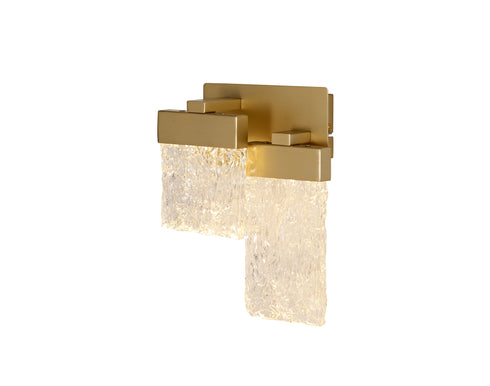 Bremen Switched Wall Lamp 2 Light Painted Brushed Gold