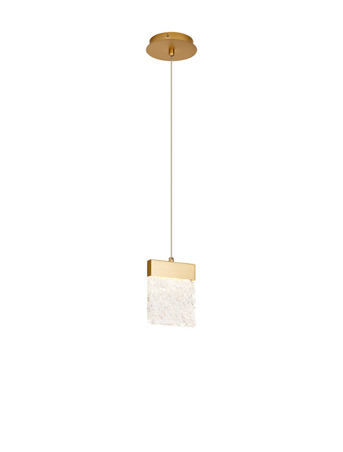 Bremen Pendant 1 Light Painted Brushed - Gold