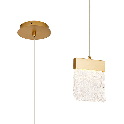Bremen Pendant 1 Light Painted Brushed - Gold