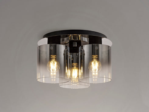 Brooks Round Ceiling Flush 3 Light