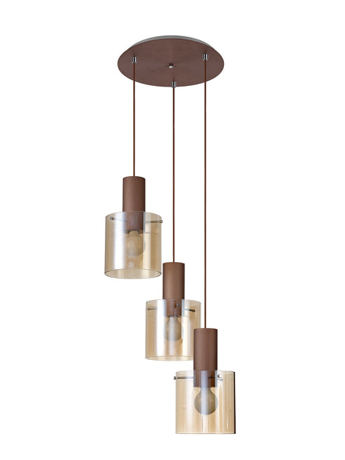 Brooks Round Pendant 3 Light