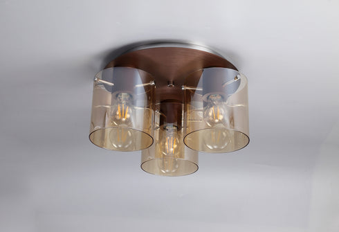 Brooks Round Ceiling Flush 3 Light