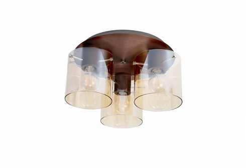 Brooks Round Ceiling Flush 3 Light