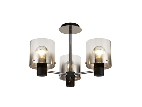 Brooks Semi Flush Light 3 Light