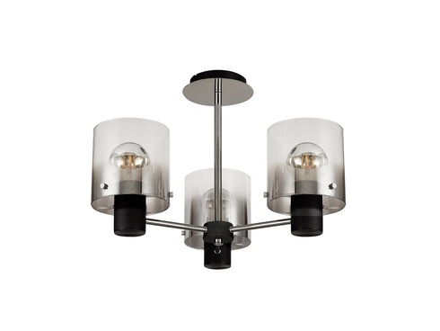 Brooks Semi Flush Light 3 Light