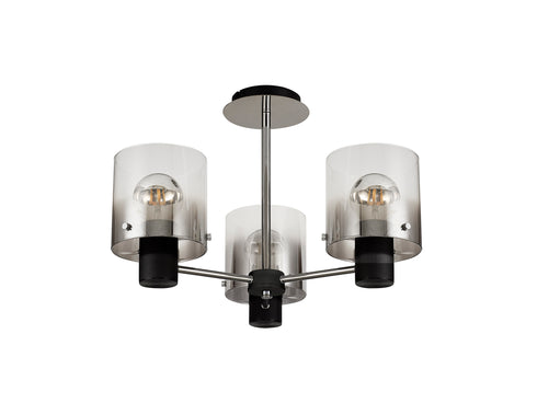 Brooks Semi Flush Light 3 Light