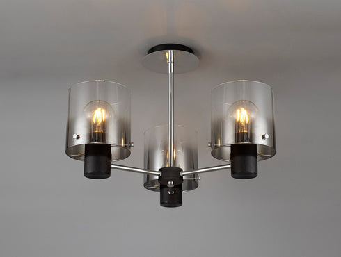 Brooks Semi Flush Light 3 Light