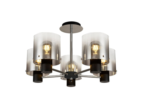 Brooks Semi Flush Light 5 Light
