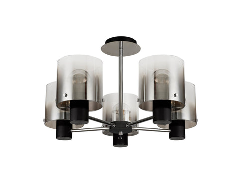 Brooks Semi Flush Light 5 Light