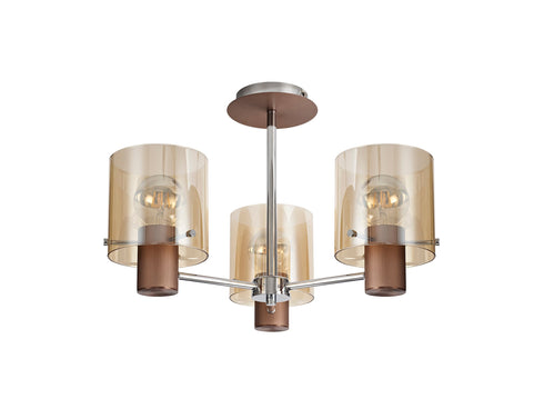Brooks Semi Flush Light 3 Light