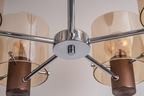 Brooks Semi Flush Light 5 Light