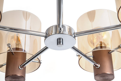 Brooks Semi Flush Light 5 Light