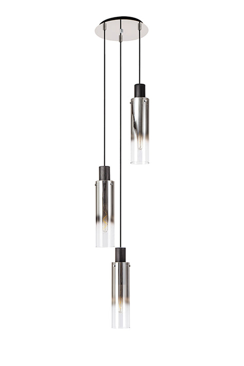 Brooks Slim Round Pendant 3 Light