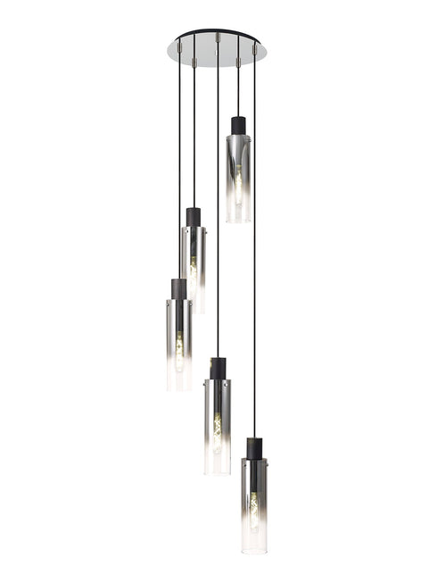 Brooks Slim Round Pendant 5 Light