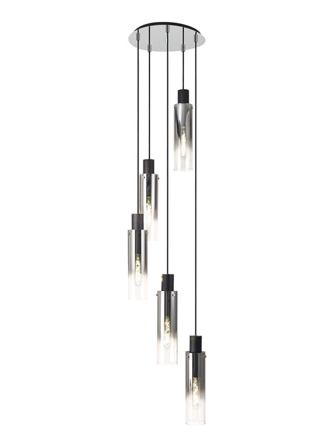 Brooks Slim Round Pendant 5 Light