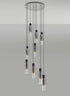 Brooks Slim Round Pendant 9 Light