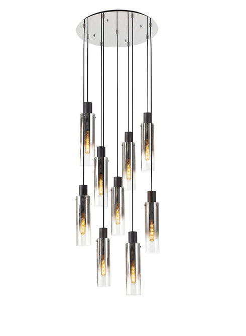 Brooks Slim Round Pendant 9 Light