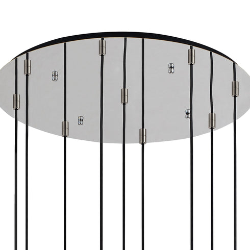 Brooks Slim Round Pendant 9 Light