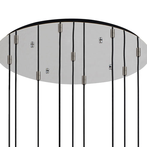 Brooks Slim Round Pendant 9 Light