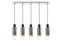 Brooks Slim Linear Pendant 5 Light
