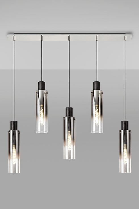 Brooks Slim Linear Pendant 5 Light