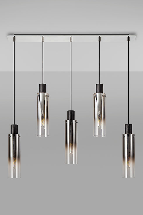 Brooks Slim Linear Pendant 5 Light