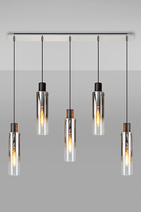 Brooks Slim Linear Pendant 5 Light