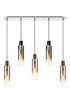 Brooks Slim Linear Pendant 5 Light