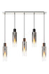 Brooks Slim Linear Pendant 5 Light