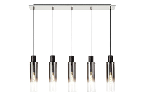 Brooks Slim Linear Pendant 5 Light