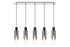 Brooks Slim Linear Pendant 5 Light