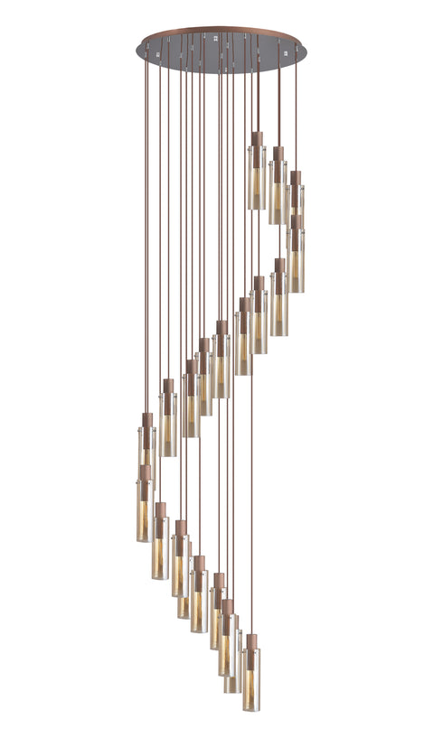 Brooks Slim Round Pendant 21 Light