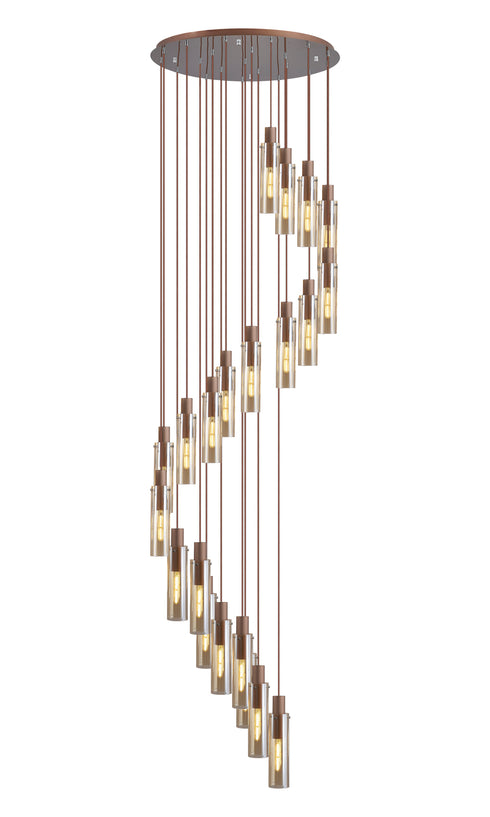 Brooks Slim Round Pendant 21 Light