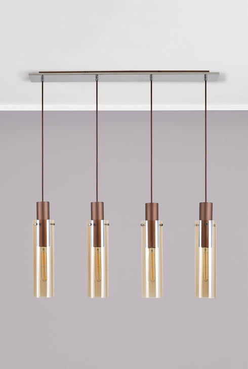 Brooks Slim Linear Pendant 4 Light