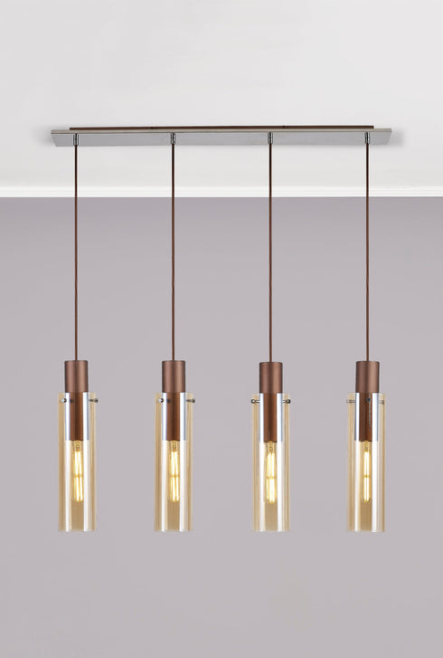 Brooks Slim Linear Pendant 4 Light