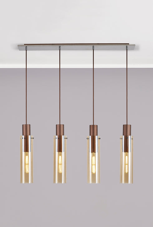 Brooks Slim Linear Pendant 4 Light