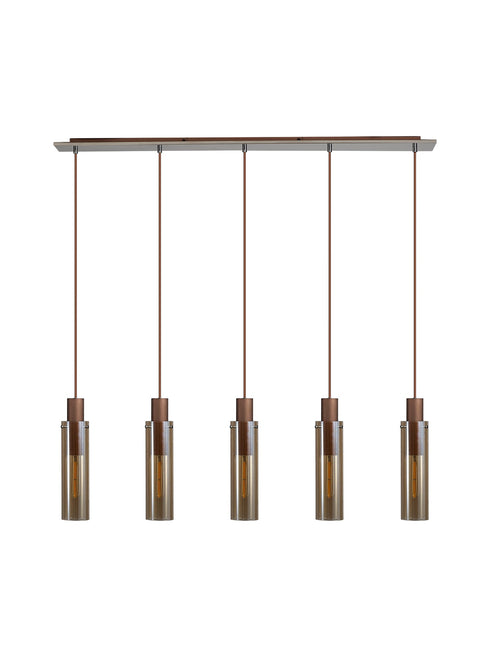 Brooks Slim Linear Pendant 5 Light