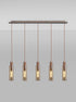 Brooks Slim Linear Pendant 5 Light