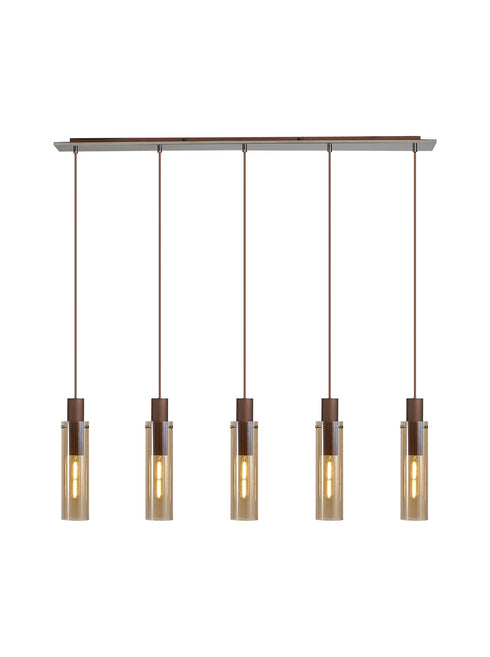 Brooks Slim Linear Pendant 5 Light