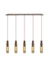 Brooks Slim Linear Pendant 5 Light