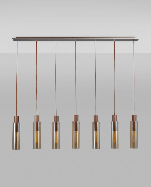 Brooks Slim Linear Pendant 7 Light
