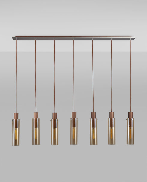 Brooks Slim Linear Pendant 7 Light