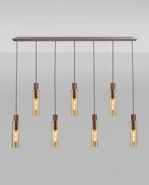 Brooks Slim Linear Pendant 7 Light