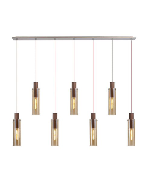 Brooks Slim Linear Pendant 7 Light