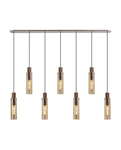 Brooks Slim Linear Pendant 7 Light