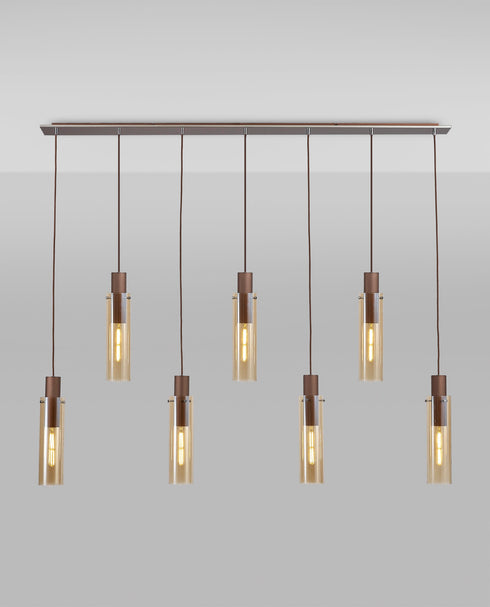 Brooks Slim Linear Pendant 7 Light