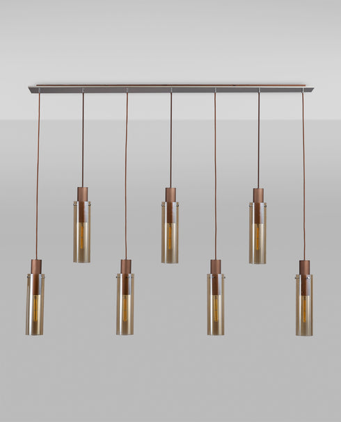 Brooks Slim Linear Pendant 7 Light