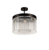 Burnaby Round Pendant /Semi Flush 5 Light Brown Oxide Small